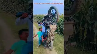 Achcha bhai कौन-कौन mere sath khelega bike stand Khatarnak scene Bijli Girne wala video