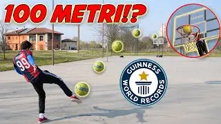 Infrango il RECORD MONDIALE di canestro calciando da più LONTANO! [Pierino e Gnabri]
