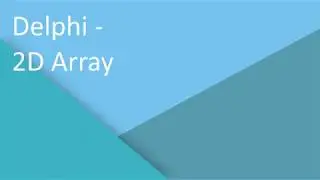 Delphi - 2D Array