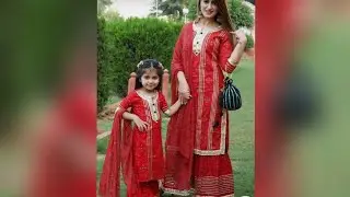 Punjabi suit matching mom and daughter designs 2022|||Punjabi Matching outfits mom and daughter 2022