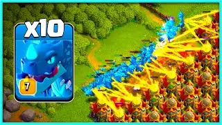 Massive Electro Dragon Attack After Update in Clash of Clans