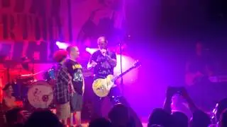Mike Ness brings a couple of kids on stage in Cleveland