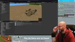 Cozy Game Dev | 2025-03-11 VOD | Building Mechanics 254 | Alpine Lake
