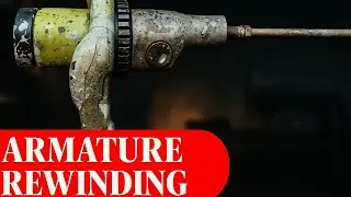 Re-Wrapping a Burnt Plaster Mixing Machine (Mixer) Armature Winding