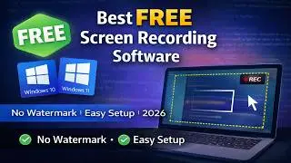Best FREE Screen Recording Software | How to Screen Record on Windows 10 or 11 | 