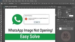 How to open WhatsApp Image in Photoshop/Illustrator | Solve WhatsApp Image not Opening in Photoshop