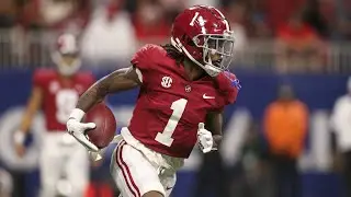 Jameson Williams (Alabama WR) vs Georgia 2021