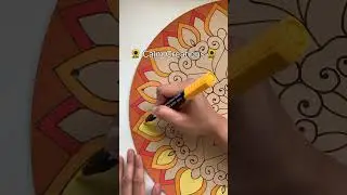 Mandala painting #mandala #painting #arttherapy #paintingforbeginners #relaxing #satisfyingvideo