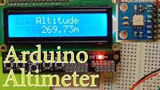 Arduino. Altitude, Altimeter, BMP085 I2C Pressure Sensor