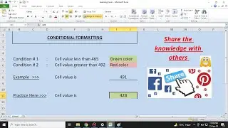 Conditional Formatting - Change Cell Colors out of Numbers Range