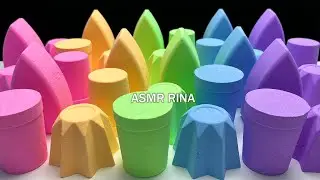 ASMR crunchy rainbow baking soda