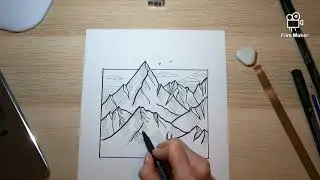 скетчинг "Горы"