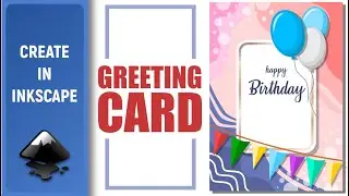 Made with Inkscape (Speed Art): Greeting card design