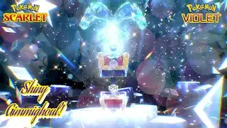 ✨Pokémon Scarlet & Violet: SHINY GIMMIGHOUL CAUGHT IN FIVE-STAR WATER TERA RAID!✨