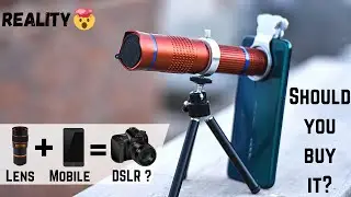 Can a 2000₹ Lens make your Phone a DSLR Camera? - Zoom lens for Mobile 🔥