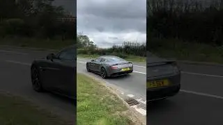 Aston Martin Vanquish leaving a car meet!