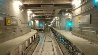 Riding the AeroTrain between Terminals / Dulles International Airport IAD