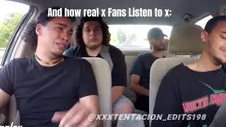 How Girl listen to XXXTENTATION vs How real XXXTENTATION on  fan listen to XXXTENTATION #shorts