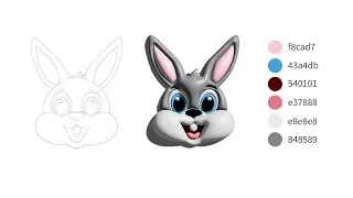 Turn Your 2D Design into 3D Adobe illustrator | 3D Rabbit Character for Beginners