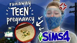 our living situation is NO LONGER SAFE for our BABY || Sims 4 Pregnant Teen Runaway Challenge #3