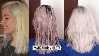 Cómo hacer un matizador violeta en casa para quitar el amarillo pollo del cabello. matizante