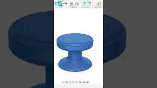 Create 3d printable knob in fusion 360 in just 5 mins #fusion360 #3dmodeling #3dprinting #3dmodel