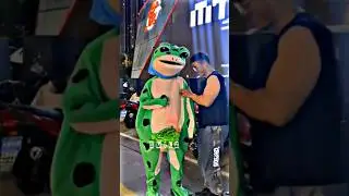 #frogattitude #frogcostumefunny #musclefrog #gigachadfrog #guy #gigachad #entertaining #frog #chine