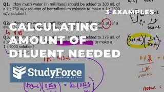 Find the Amount of Diluent Needed when Preparing a Solution of Lower Strength