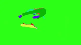 Cartoon Crocodile Animation Green Screen Overlay