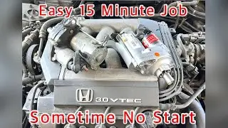 1998 To 2010 Honda Accord Starter Replacement - Easy 15 Mins Job - Sometime No Start