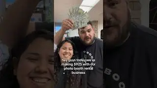 Making $925 on a WEDNESDAY with our iPad photo booths. 