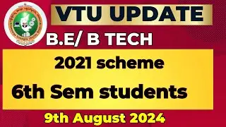 VTU UPDATE TODAY 9TH AUGUST 2024