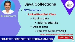 64 LinkedHashSet Class Implements SET Interface - ADD & DELETE Operations