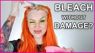 How to: Bleach bath hair with minimal damage 👩🏻‍🦰 + touch up on my red hair