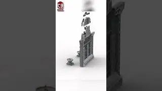 LEGO Mt Wundagore Rotate Satisfying Building Animation ctto #shorts #crixbrix