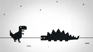 Boring Video | Watch this and fall asleep| Playing Chrome Dinosaur Game for 1 Hour
