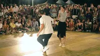 Hyunjung & Nicolas - Lindy Hop improvisation at Policoro in Swing 2024