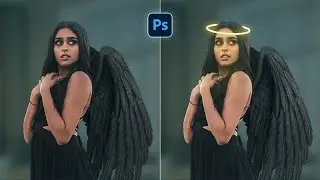 Angel Halo Effect In Photoshop #photoshoptutorial