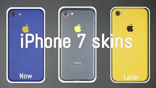Remove a old skin from my iPhone 7，and wrap a new skin!!  Wow, it became a new phone.