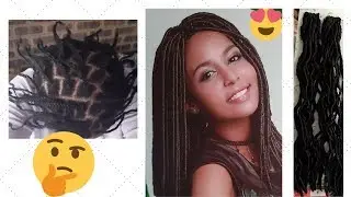Como poner TRENZAS SUELTAS o CROCHET BRAIDS /faux locs