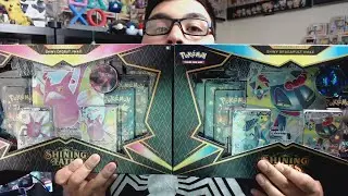 Shiny Fates Dragapult & Crobat Premium Collection Boxes! Scizor Terraium Pokemon TCG