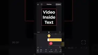 Video inside text effect in Videoleap 