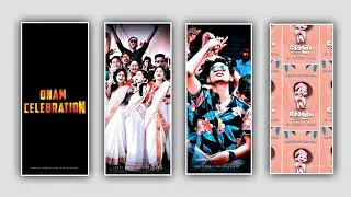 Onam College Celebration Video Editing in alight motion Malayalam Onam WhatsApp Status Video Edit