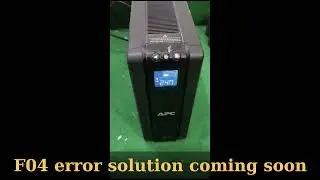 [37]Error F04 in APC back ups pro 1500