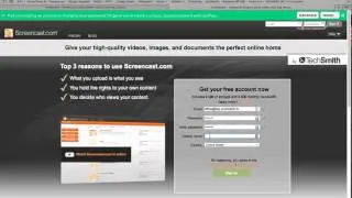 Tutorial - Anlegen eines Screencast.com Kontos für Screenshots mit Jing