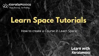 How to Create a course in LearnSpace
