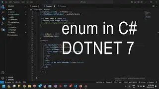 Enum in C# hindi with dotnet 7 using Visual Studio Code