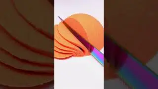 Very Satisfying and Relaxing Kinetic Sand Cutting ASMR 18 #shorts #asmr #satisfying