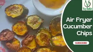 Air Fryer Cucumber Chips (Vegan, Healthy, Easy Appetizer) #airfryerrecipes #airfryercooking