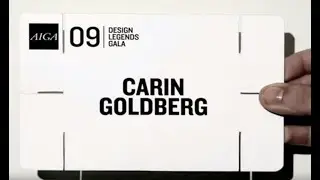 Carin Goldberg receives the 2009 AIGA Medal
